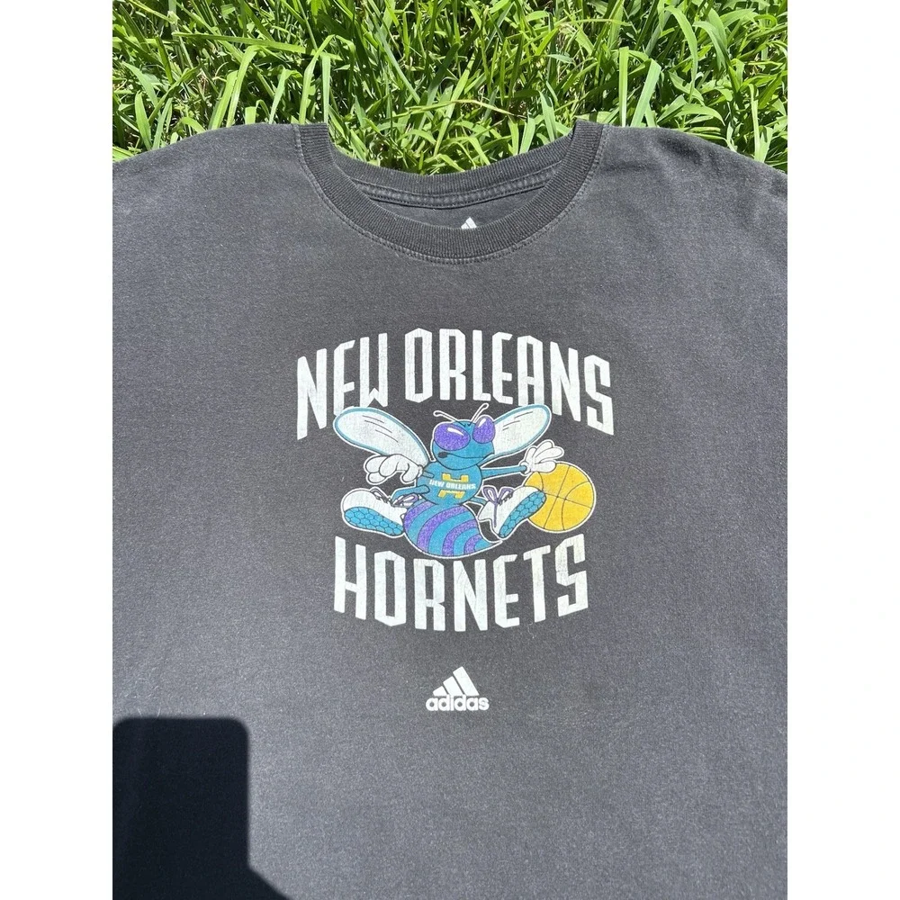 New Orleans Hornets Adidas Men's Shirt NBA Basketball Size 2XL Black